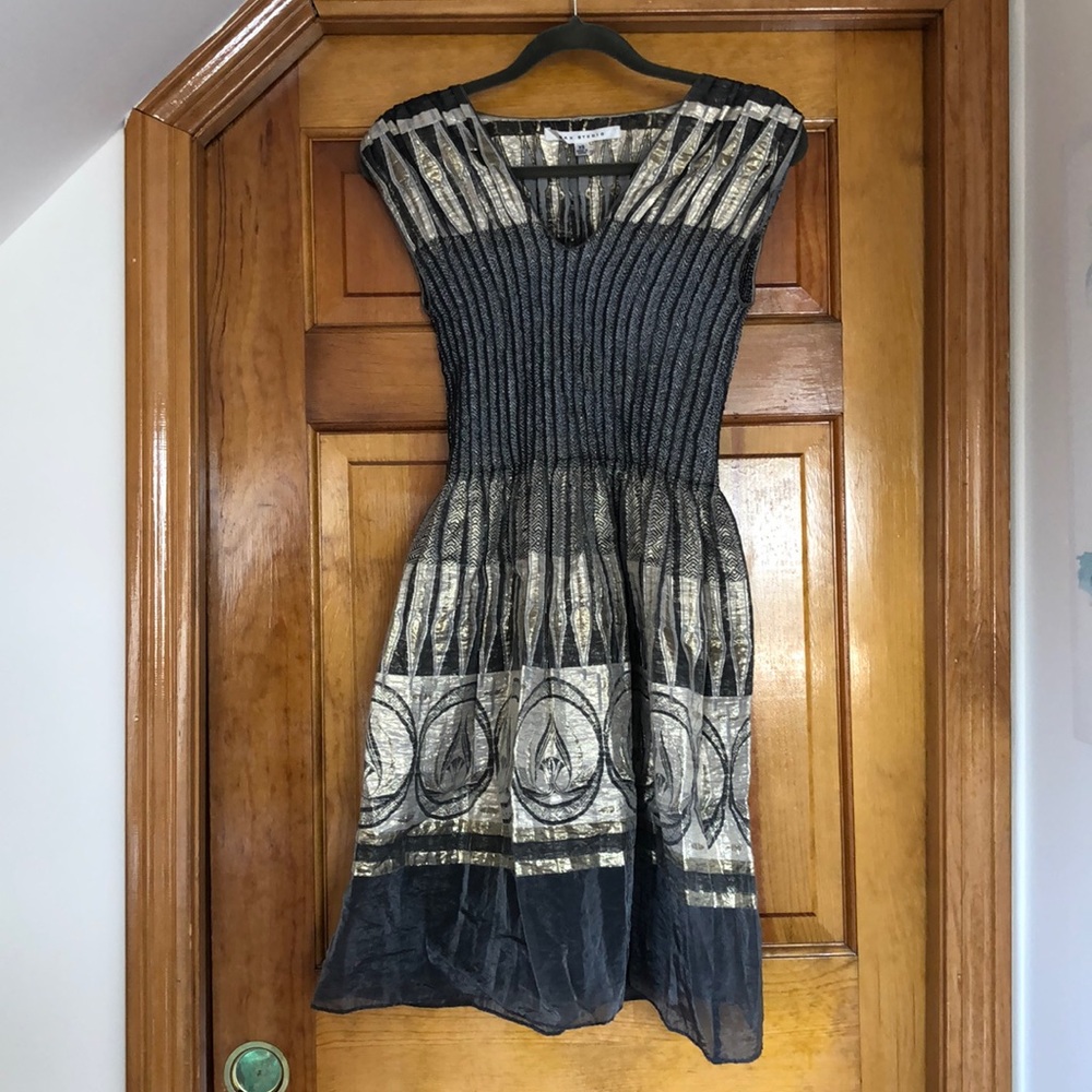 Max Studio metallic dress XS